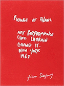 Rouge et blanc art performance chez Larrain grand st.